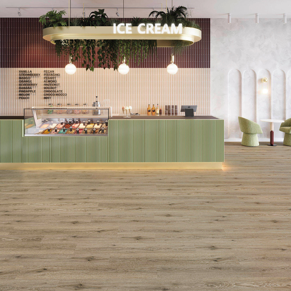 DESIGN 555 Smoky Oak Click 541  6,0mm/NS 0.55mm Joka Designböden 555 Rigid Board m. IXPE