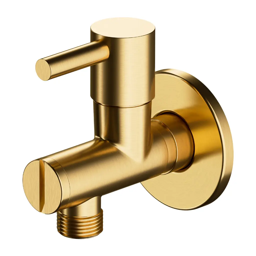 Eckventil Gold gebürstetet (GLB) 8857GLB