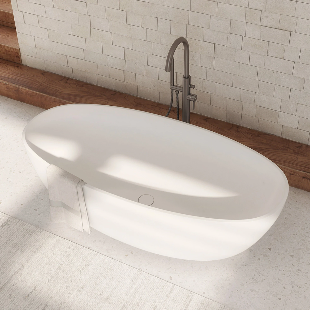 Shell M+ Freistehende Badewanne, 160 x 75 cm