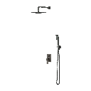 SLIDE Unterputz-Duschsystem Graphit gebürstet (GR)SYSSL12GR