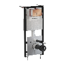 STRONGFRAME Vorwandelement mit ECO-Spülung + MINIMAL WC-Betätigungsplatte  Kupfer poliert (CP) STFWCECO1M-RCP 