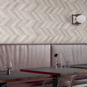 30x120cm Carving Chevron Grigio 10mm