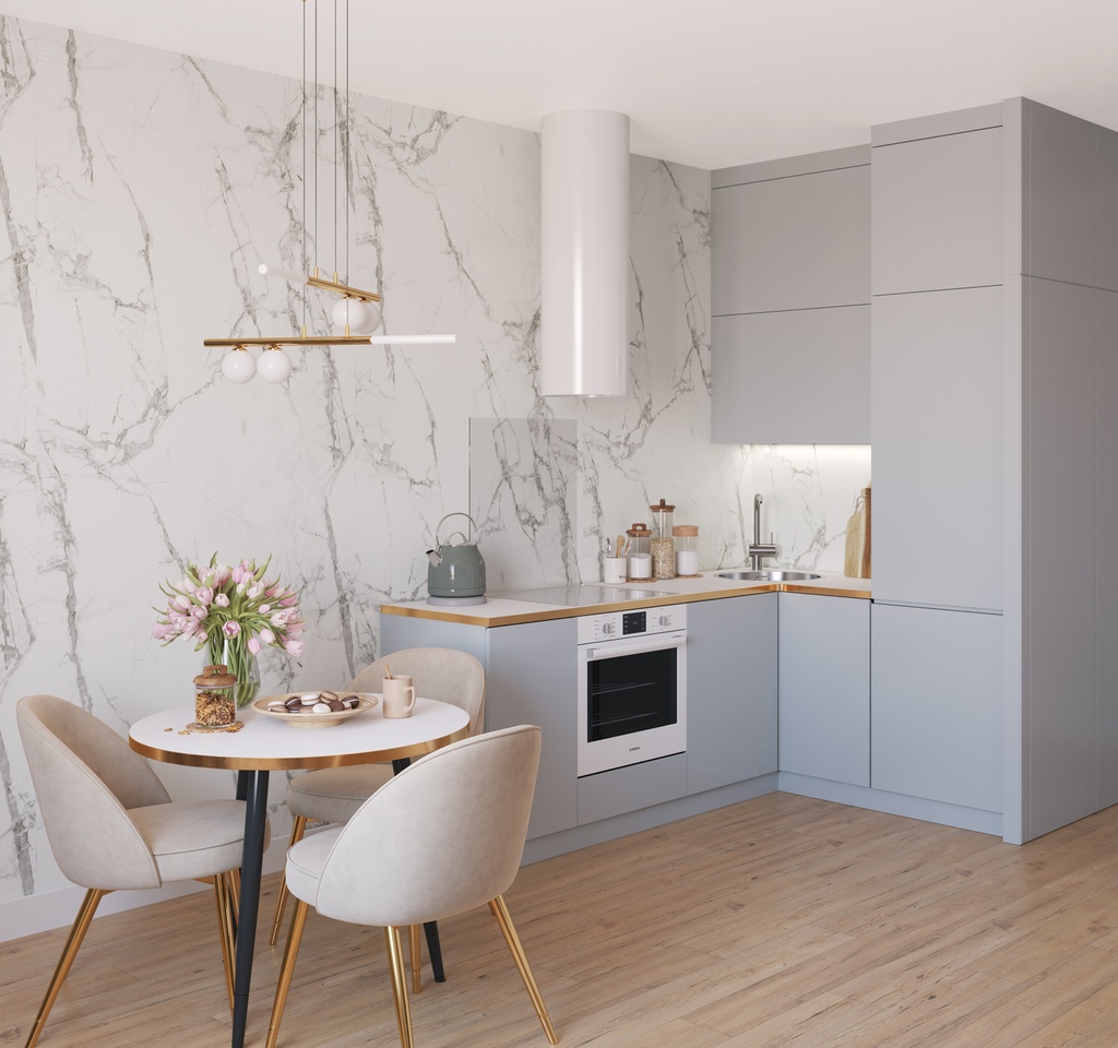 Vilo SPC Paneel 120x265 cm Matt Calacatta Snow 0,4 mm 