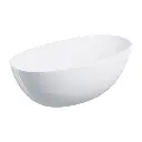 Shell M+ Freistehende Badewanne, 160 x 75 cm, Weiß glänzend (BP) SHELL160WWBP 