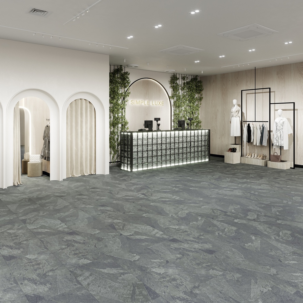 DESIGN 555 Evolut 5919 Graphite Grey Klebe Vinyl 2,5mm/NS 0,55  98,6 cm x 49,3 cm