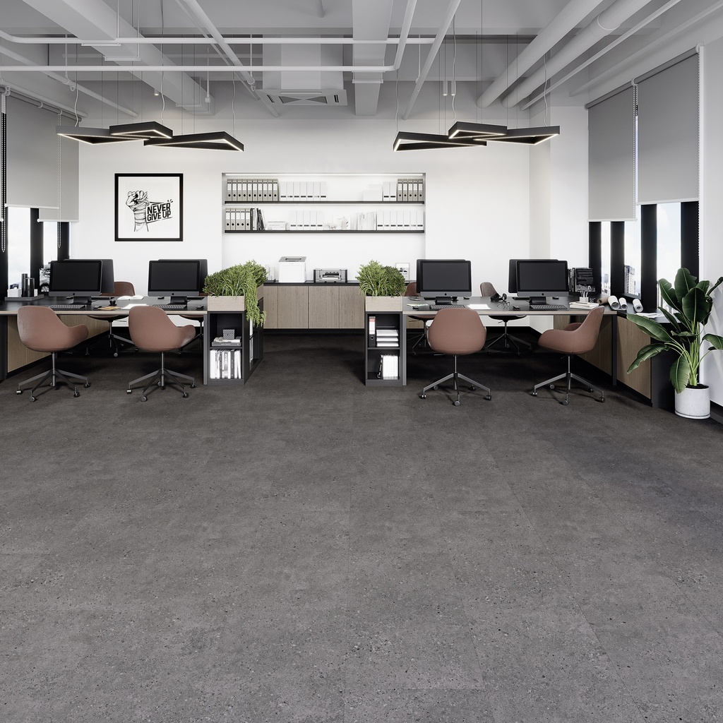 DESIGN 555 Evolut 5921 Grey Terrazzo Klebe Vinyl 2,5mm/NS 0,55  98,6 cm x 49,3 cm 