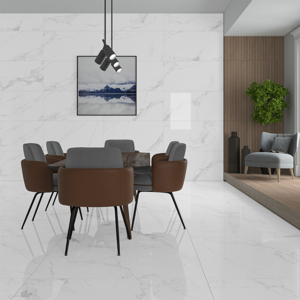 160x160 cm Marshall White Hochglanz 8 mm