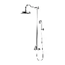 ARMANCE Aufputz-Duschsystem mit Thermostat Chrom poliert (CR)AM5244-6CR 
