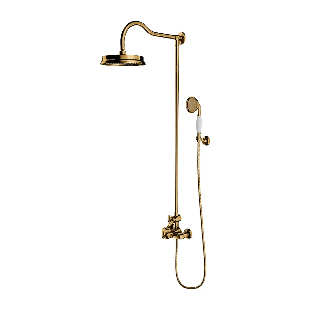 ARMANCE Aufputz-Duschsystem mit Thermostat Gold poliert (GL) AM5244-6GL
