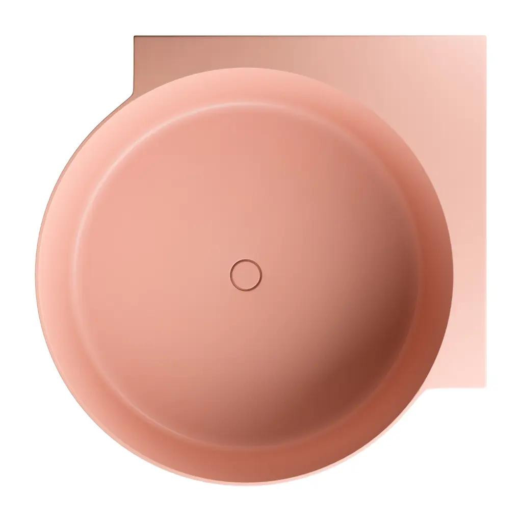OVO M+  Runde Eckbadewanne, 120 x 120 cm Coral matt (CO) OVO120WNCO