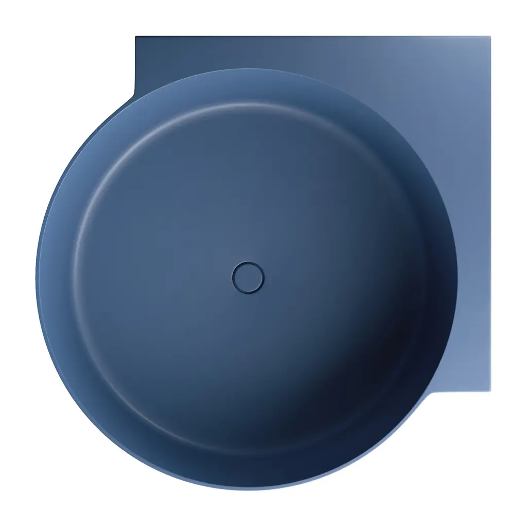 OVO M+  Runde Eckbadewanne, 120 x 120 cm Midnight blue matt (MB) OVO120WNMB