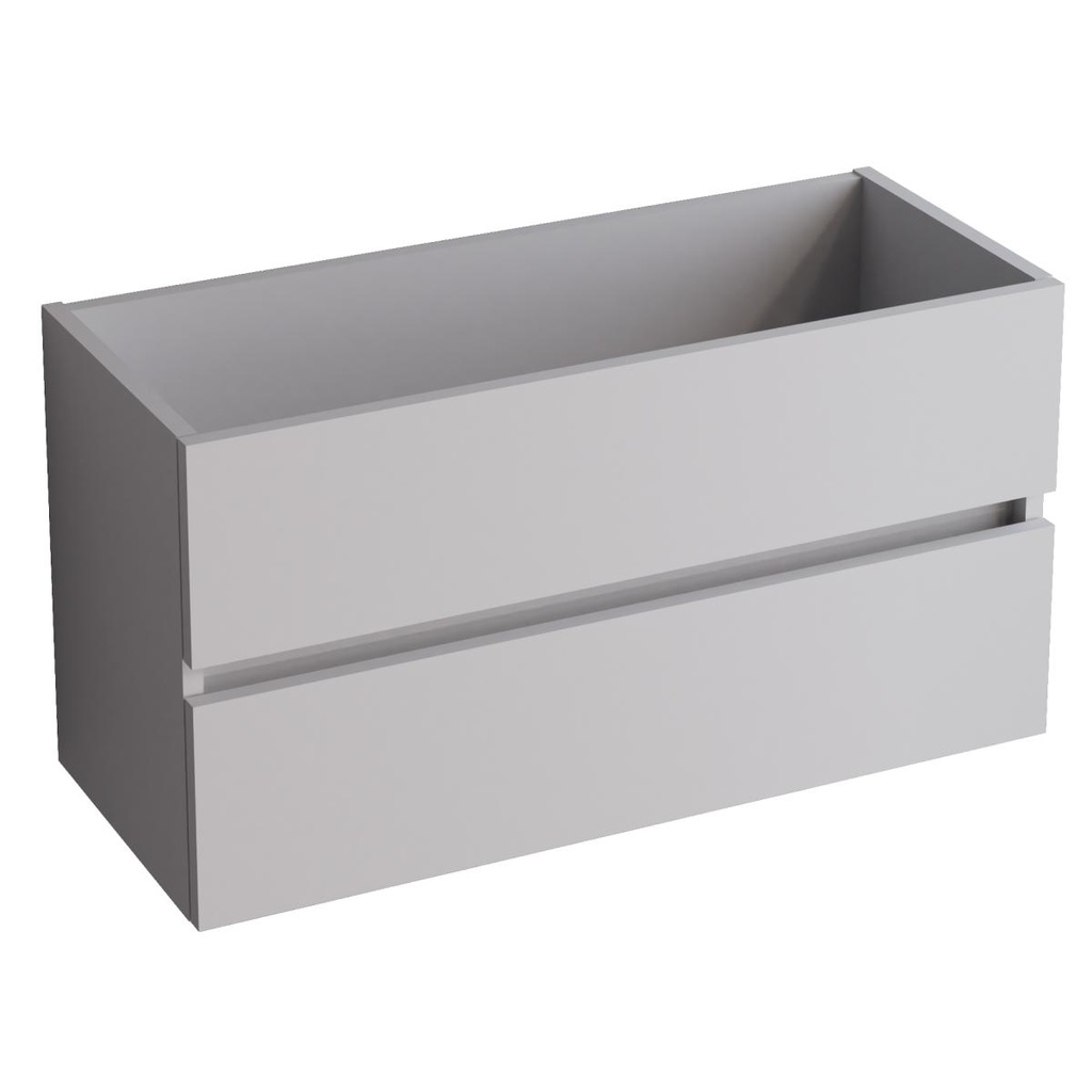 Schrank ANCONA 80 x 45 x 54 cm. 2 hängende Schubladen, Weiß hochglänzend AN202.080.BB 