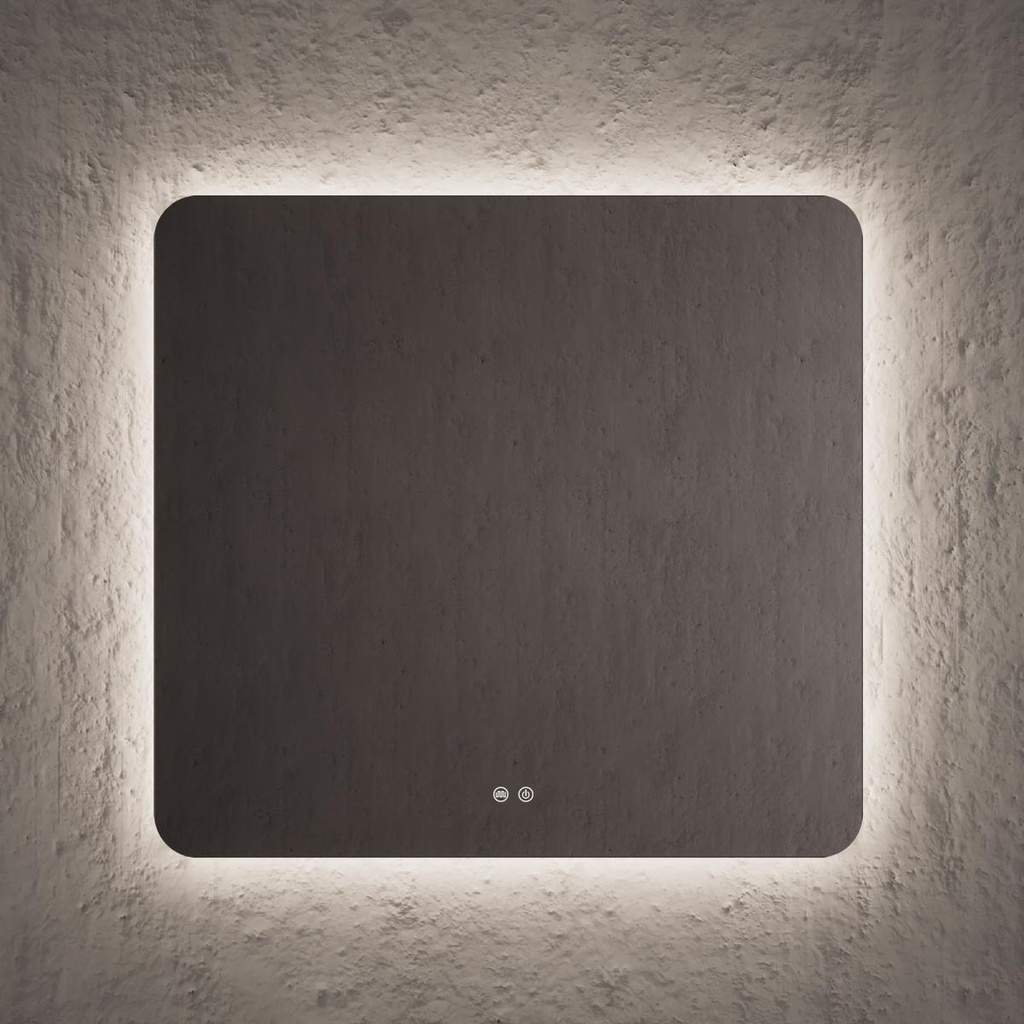 SUN-Spiegel mit LED-Hintergrundbeleuchtung. 100 x 80 cm SN.10080 