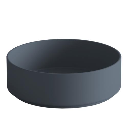 Keramikwaschbecken „Roll“. Ø 36 cm. Kobalt, matt LUR.Z 
