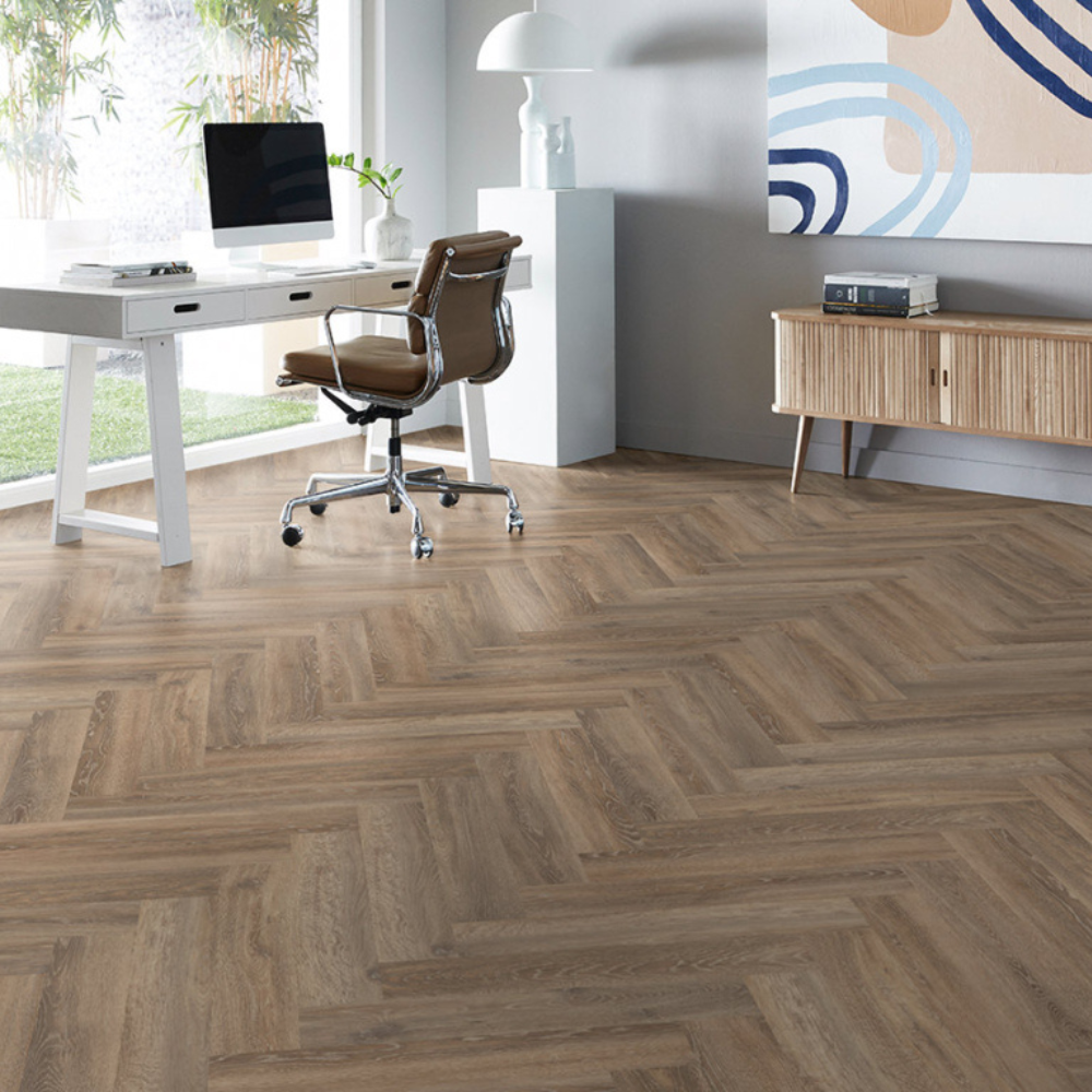 Parva Oak Calabria Fischgrät Klebe Vinyl 60,96 x 11,43 cm 2.5 mm Nutzschicht 0.55 mm (41213)   