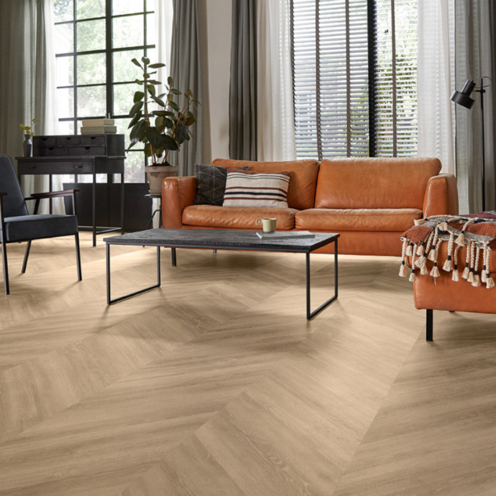 Parva Oak Piedmont Chevron Klebe Vinyl 80.01 x 13.34 cm 2.5 mm Nutzschicht 0.55 mm (42214) 