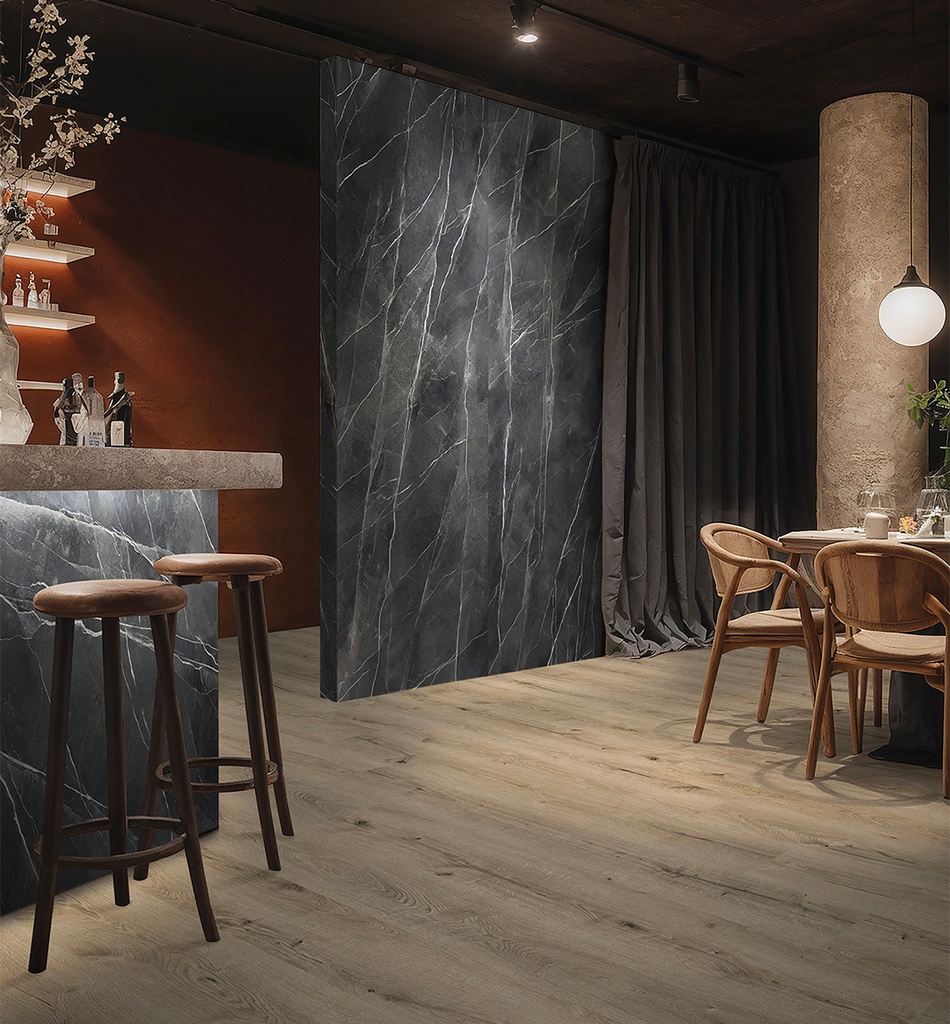 Wall Panels Ultra matt Calacatta Black 120x280x0,37cm 