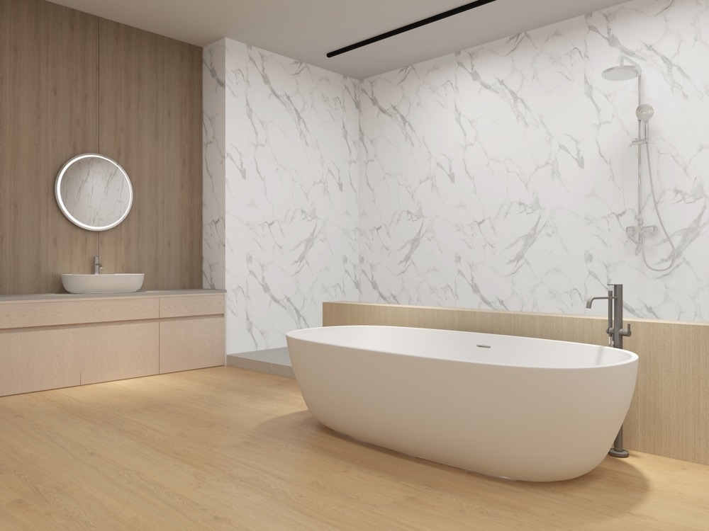  SPC XXL Mega Panels White Marble 4.0 x 1200 x 2800 mm (A16892)   
