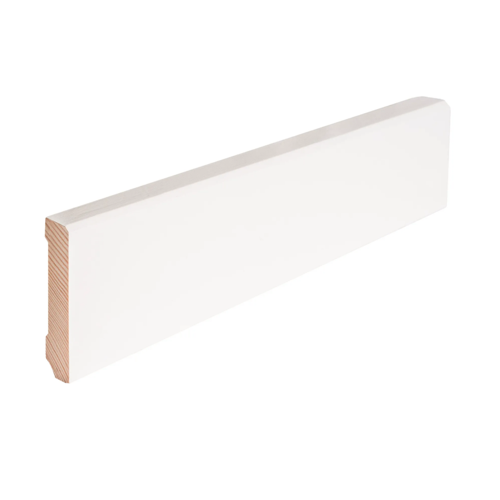 Sockelleiste Kiefer Weiß Lackiert WL10 12x58mm weiß FASE #604NEU