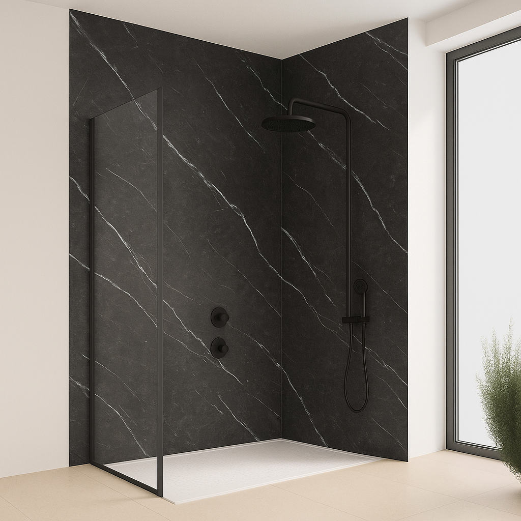AFloor Wall Paneel Nero Black 122x260cm