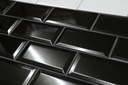 METRO Fliese 7,5x15cm Abgeschrägt Black Gänzend