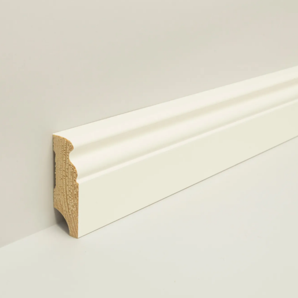 Sockelleiste #624 Weiß a 2,40m = 30 Sockelleisten