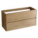 Möbelstück „Tablero Marino RANDOM“, 80 x 45 x 54 cm, 2 hängende Schubladen, Farbe: Mud RN080.M 