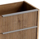 Ersatzgriff für Möbel. Breite 60 cm (2 Stück). Oberfläche: satiniertes Edelstahl  T.030.060.INOX