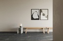 IDEVO SPC Paneel 110x280cm Matt WARM CONCRETE